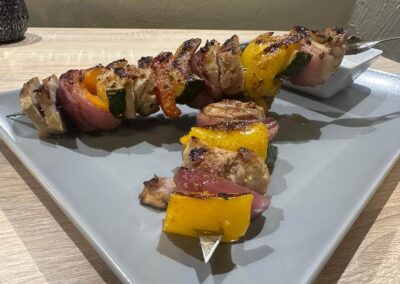 szaszłyk z polędwiczki wieprzowej